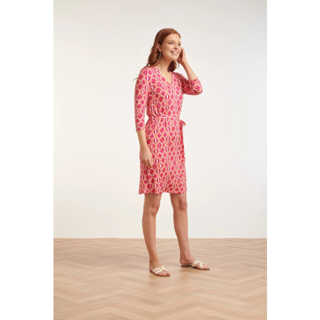 Smashed Lemon 24436 fun retro bedrukt zacht stretch zomerjurkje | 24436-998-XS large