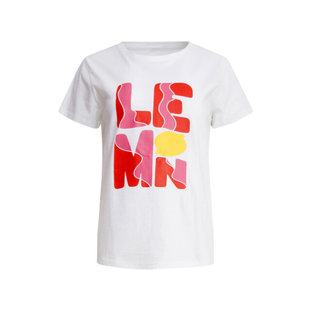 Smashed Lemon 25232 te katoenen t-shirt met lemon print, | 25232-000-998 large