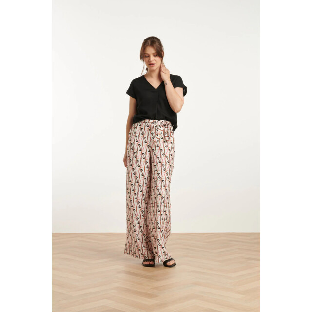 Smashed Lemon 25148 e linnen top met v-hals | 25148-999-L large