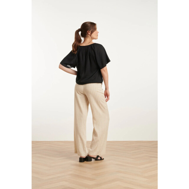 Smashed Lemon 25127 pinstriped linnen trousers | 8720331330035 large