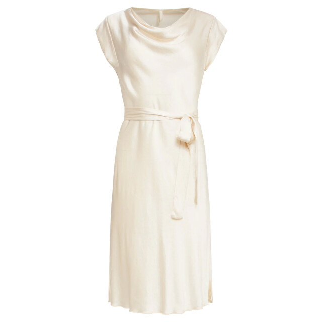 Smashed Lemon 25213 waterfall styled satijn jurk | 25213-720-L large