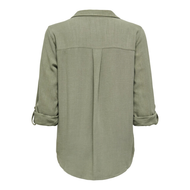 Only Asmin-siesta ls linen bl shirt army 4309.26.0001 large