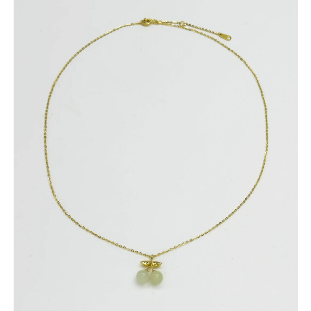 Smashed Lemon 64012 dunne vergulde en ketting met kersen hangerhetian 64012-025-OS large