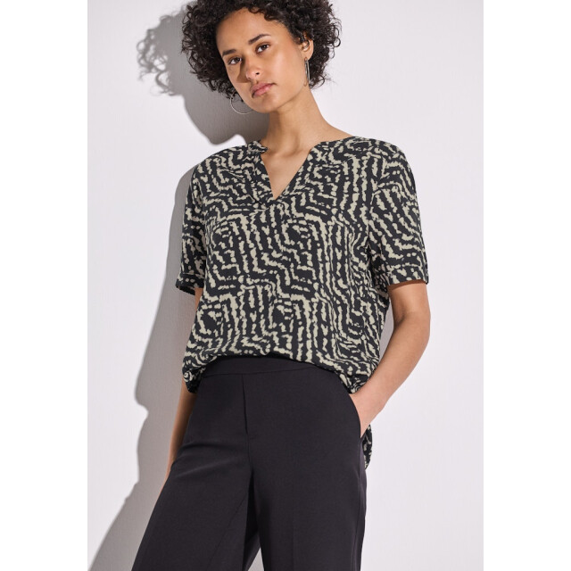 Street One a345627 ltd qr splitneck blouse A345627 large