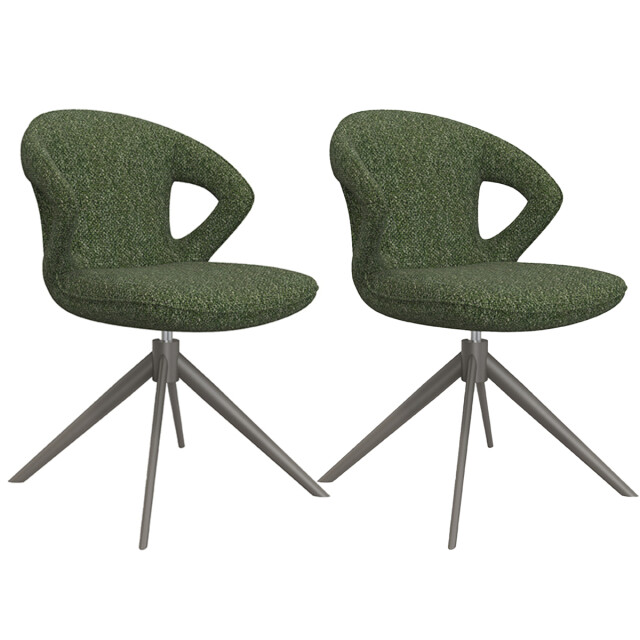 Label51 Eetkamerstoel zurich forest boucle set van 2 3172712 large