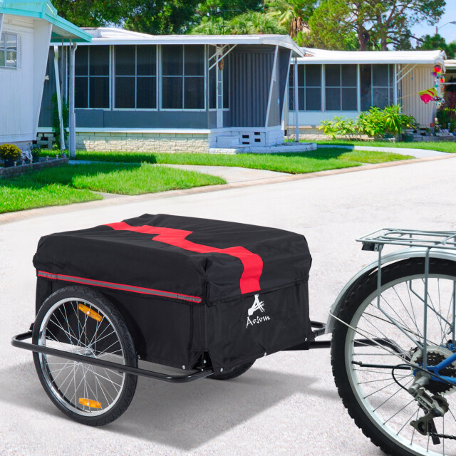 4goodz Homcom fietsaanhanger met 20 inch wielen /rood 3174476 large
