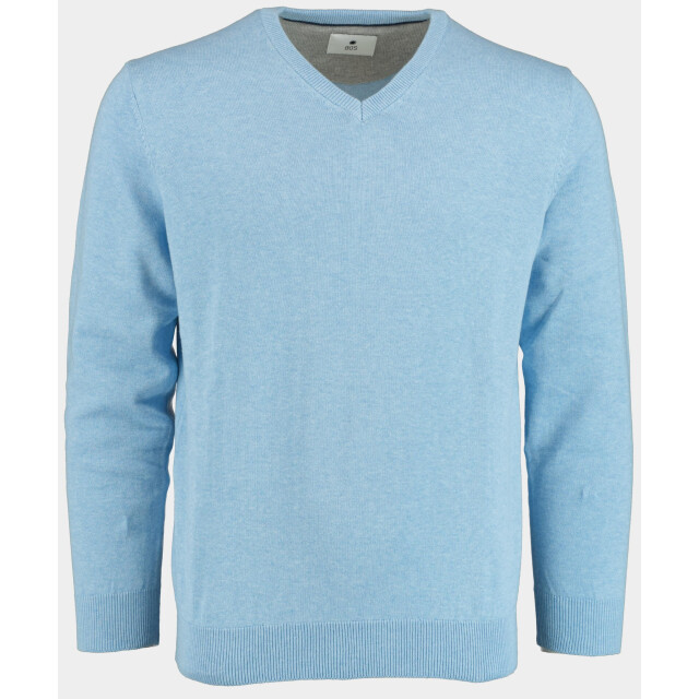Bos Bright Blue Pullover cotton regular fit licht 518100cct-13/625 184803 large