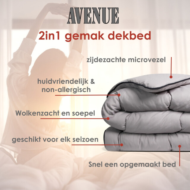 Avenue Geavanceerd dekbed zonder overtrek en wasbaar – hoesloos lits-jumeaux 3173730 large