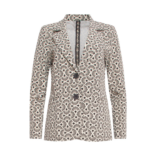 Smashed Lemon 24723 grafische bloem motief travel kwaliteit blazer | 24723-720-999 large