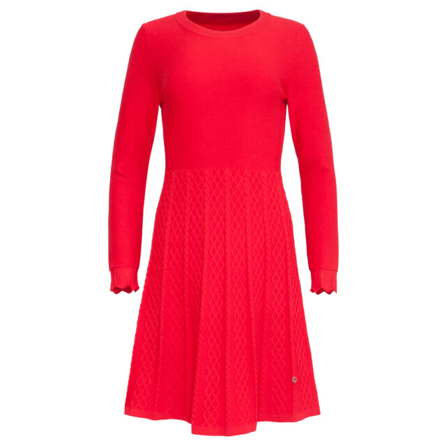 Smashed Lemon 23827 ronde hals jurk met uitlopende rok | 23827-450-L large