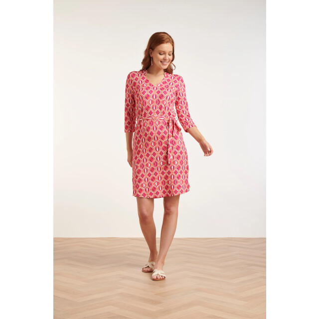 Smashed Lemon 24436 fun retro bedrukt zacht stretch zomerjurkje | 24436-998-XS large