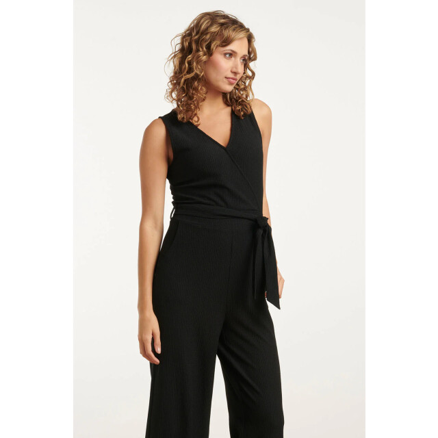 Smashed Lemon 25119 e stretchy crinkle jumpsuit | 25119-999-XXL large