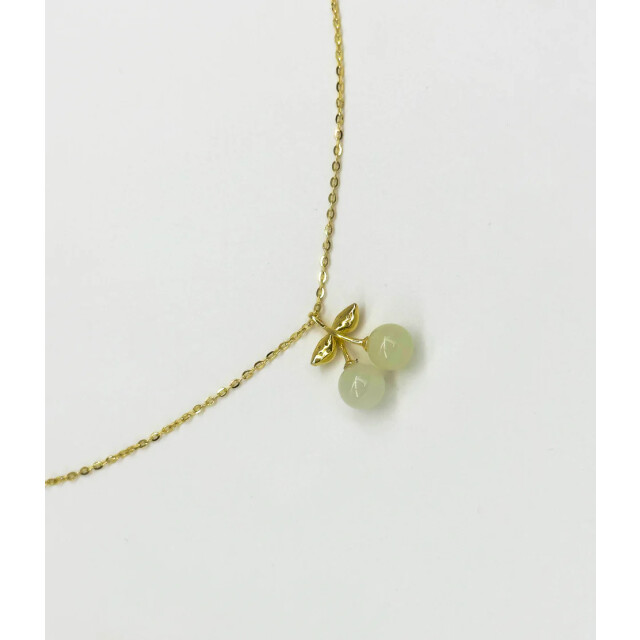 Smashed Lemon 64012 dunne vergulde en ketting met kersen hangerhetian 64012-025-OS large