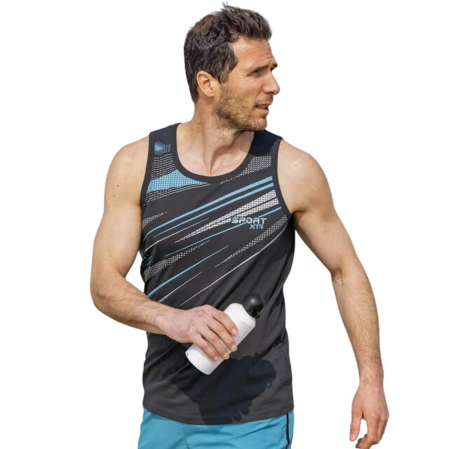 Atlas For Men Herenvest met grafische print (pack of 3) UTAF2121_darkgreyblueturquoisewhite large