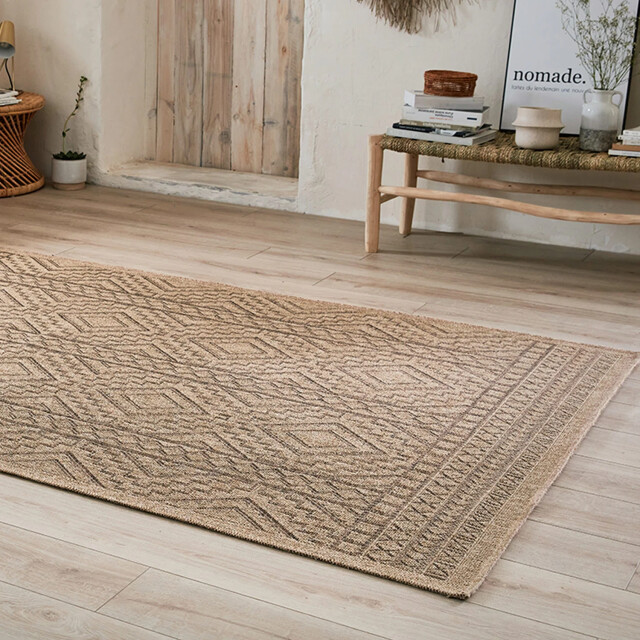 Muratap Relax stockholm laagpolig jute vloerkleed in en outdoor modern tapijt - 3174373 large
