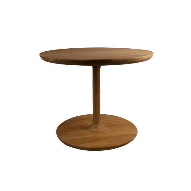 HSM Collection -ronde salontafel coffees-50x50x40-naturel-teak 3041953 large