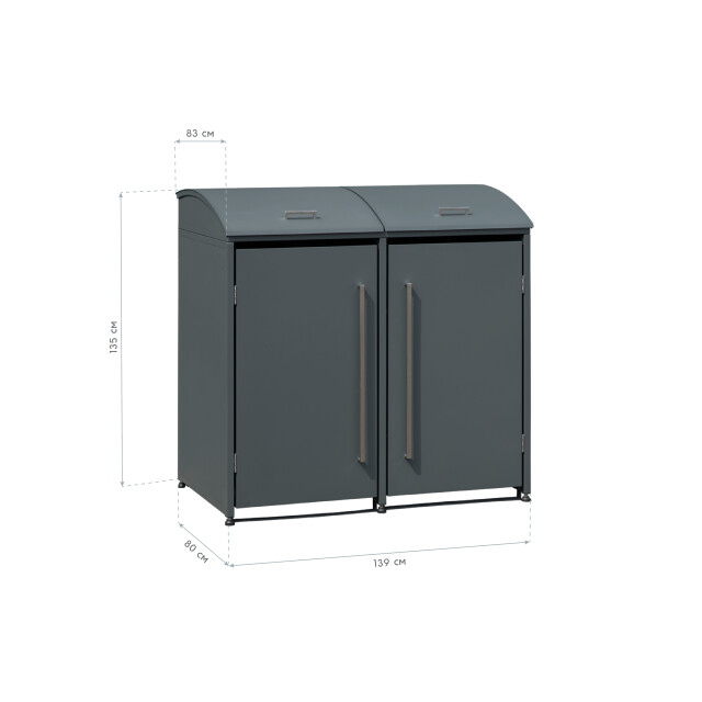 Westmann Moderna containerombouw afvalbak kliko ombouw 2 containers 3174477 large