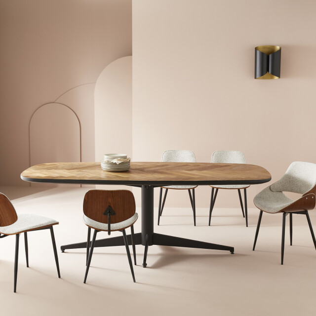 Signature Table en bois massif l220cm bernard 3150732 large