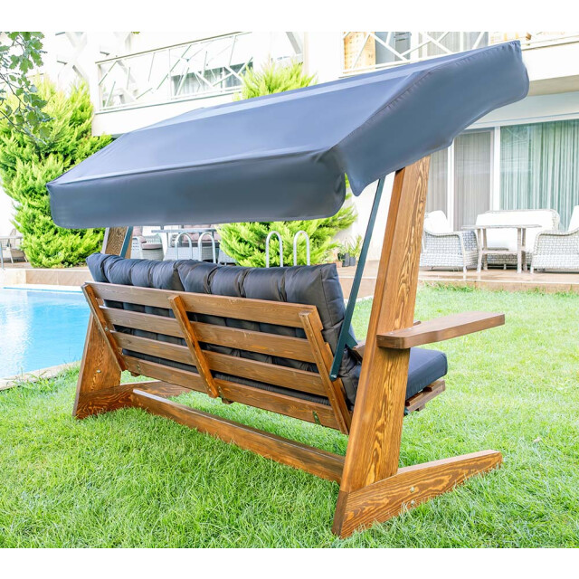 Westmann Viva 2400 houten 3-zits hollywood schommelbank - 3174483 large