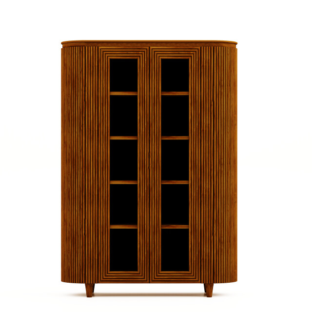 HSM Collection -vitrinekast tide 6 deurs-140x45x200--mango 2936159 large