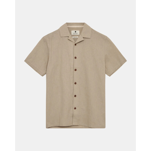 Anerkjendt 901934 akleo s/s cot.linen shirt 0536 feather grey 901934 large