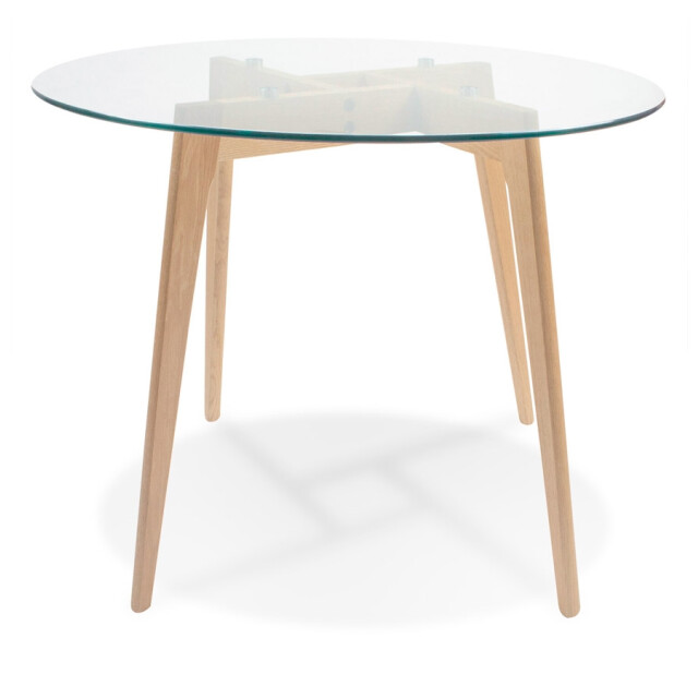 Alterego Kleine ronde eettafel angela 100x100x75 cm 3191558 large