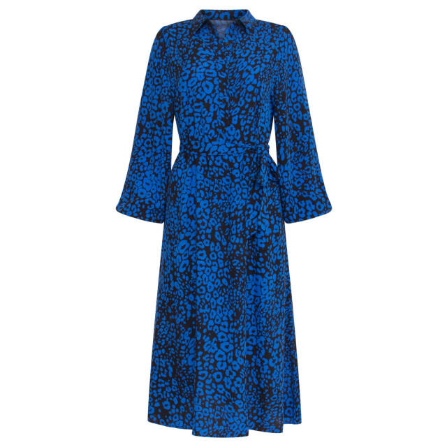 Smashed Lemon 23825 v-hals jurk met wijd uitlopende mouwen | 23825-999-650 large
