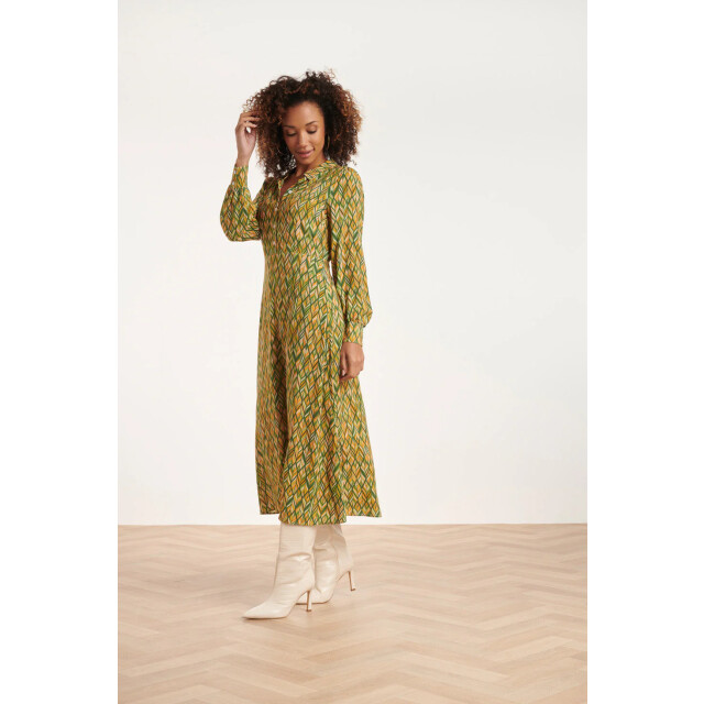 Smashed Lemon 24520 gedrukte midi overhemdjurk | 24520-530-998 large