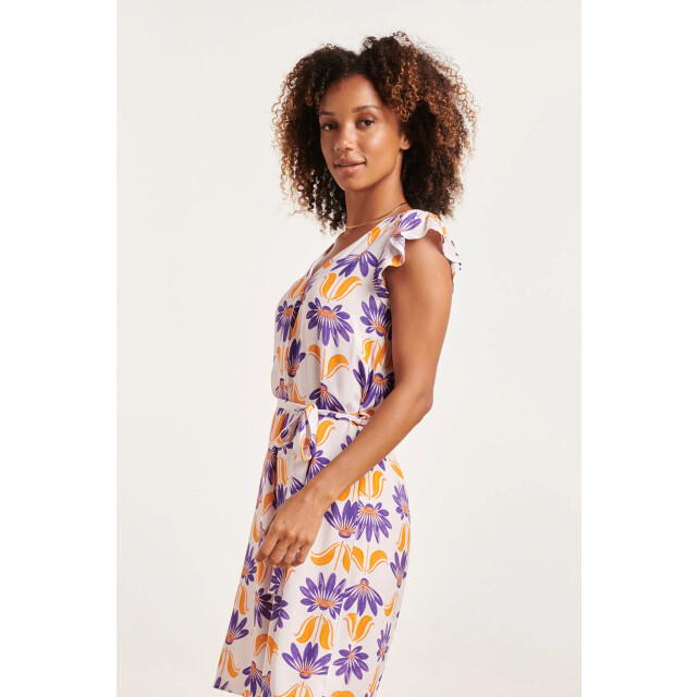 Smashed Lemon 24369 dames korte te jurk met ruchesallover 24369-010-998 large