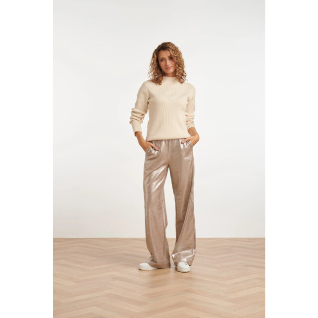 Smashed Lemon 24814 en coated suedine broek | 24814-020-XXL large