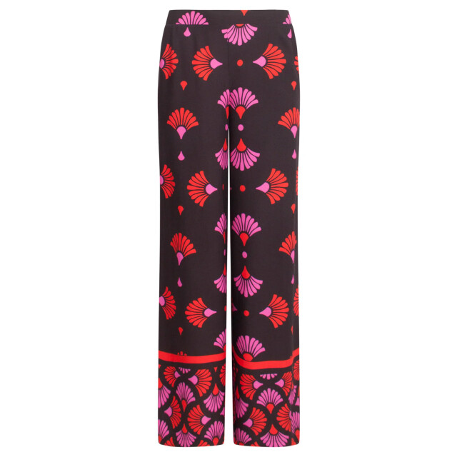 Smashed Lemon 24538 e broek met fuchsia grafische print | 24538-999-998 large