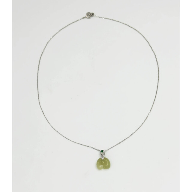Smashed Lemon 64014 dunne en ketting met hetian jade steenkristallen 64014-020-OS large