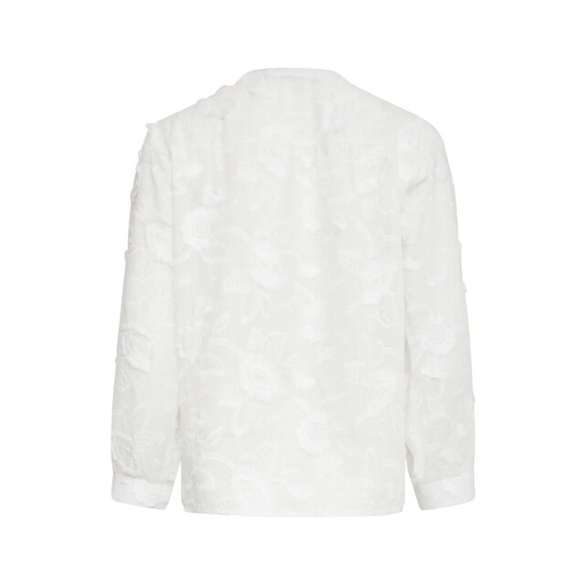 Smashed Lemon 25138 witte 3d bloemenblouse 25138-000-4XL large