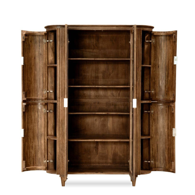 HSM Collection -vitrinekast tide 6 deurs-140x45x200--mango 2936159 large