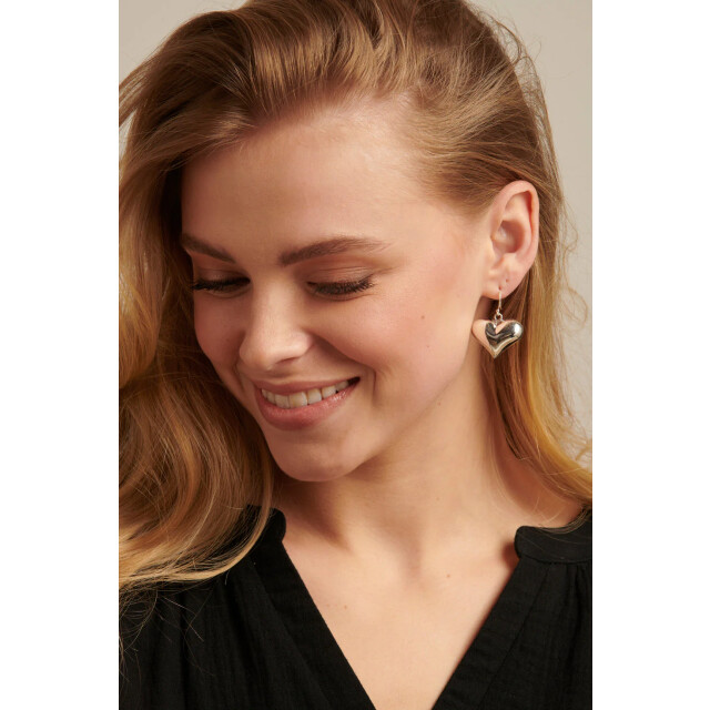 Smashed Lemon 60008 en chunky hart oorbellen | 60008-020-OS large