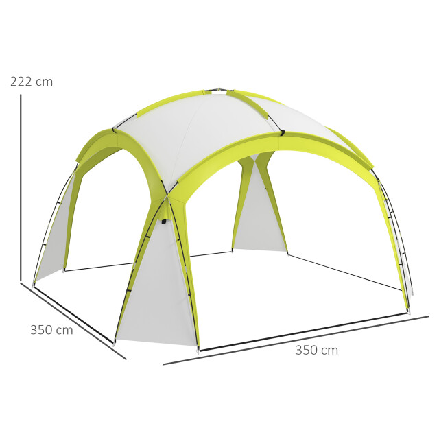 4goodz Outsunny event shelter 3,5x3,5m paviljoen winterbestendig - 3174489 large