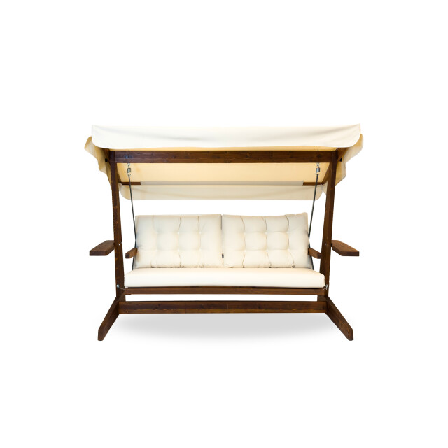 Westmann Viva 2400 houten 3-zits hollywood schommelbank beige 3174482 large