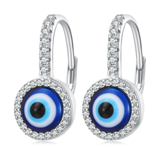 Mijn bedels Oorbellen met nazar oog MB2046|one size large