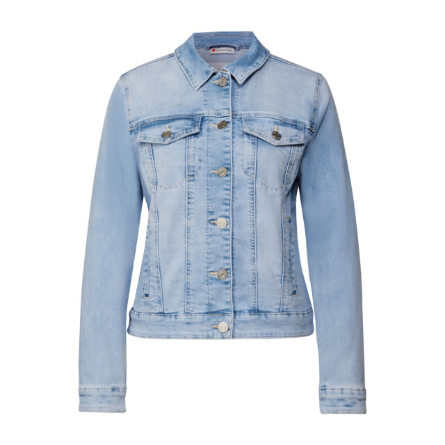 Street One a212419 qr denim-jacket,bleach wash A212419 large