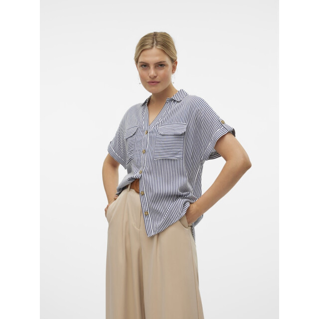 Vero Moda vmbumpy ss shirt wvn ga noos 10310139 india ink 06613.273.0001 large