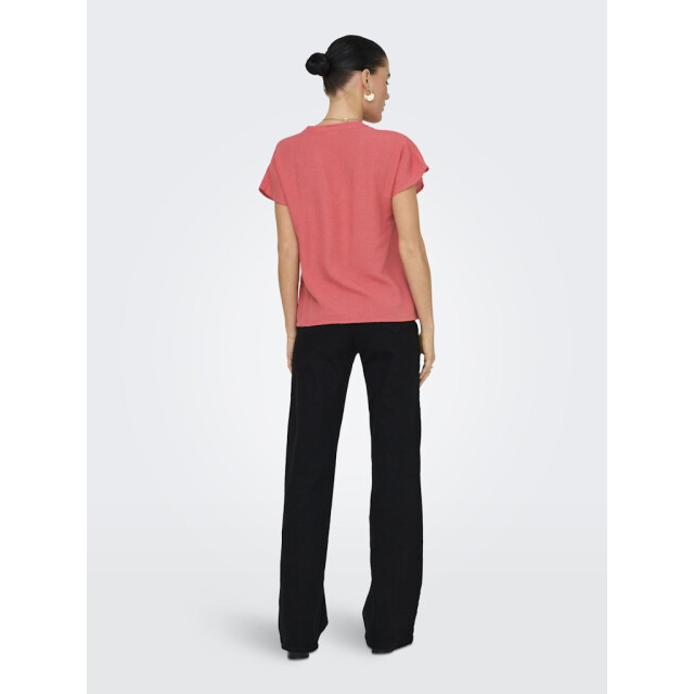 Jacqueline de Yong caya lion linen s/s top wvn dia 15346547 rose of sharon 06613.640.0012 large