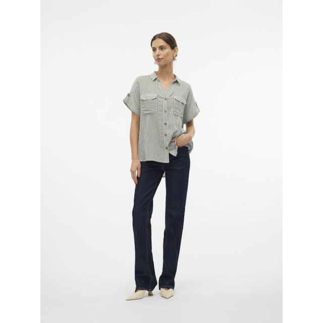 Vero Moda vmbumpy ss shirt wvn ga noos 10310139 laurel wreath 06613.369.0018 large