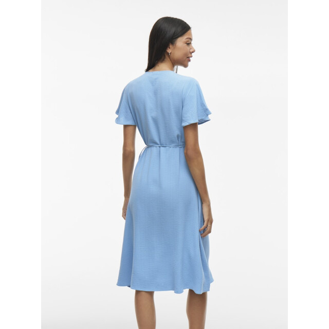 Vila vilovie s/s wrap midi dress noos 14059666 blissful 06311.211.0007 large
