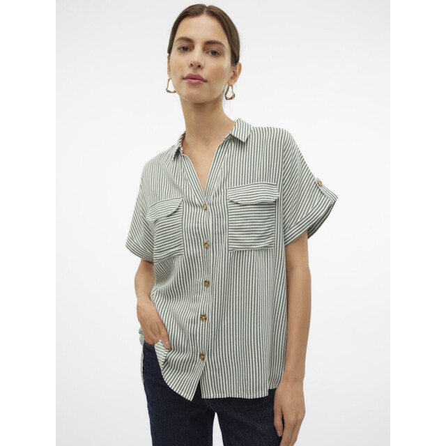 Vero Moda vmbumpy ss shirt wvn ga noos 10310139 laurel wreath 06613.369.0018 large