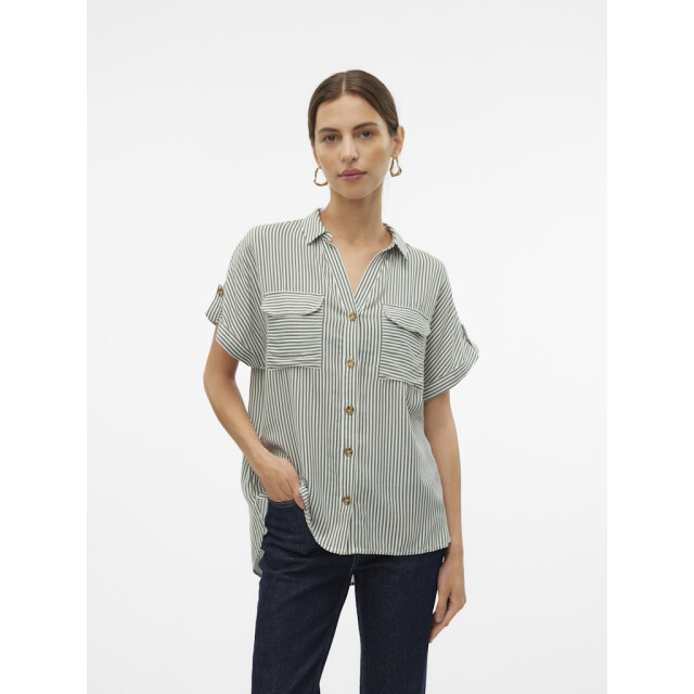 Vero Moda vmbumpy ss shirt wvn ga noos 10310139 laurel wreath 06613.369.0018 large