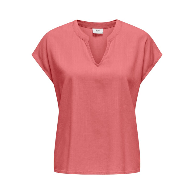 Jacqueline de Yong caya lion linen s/s top wvn dia 15346547 rose of sharon 06613.640.0012 large