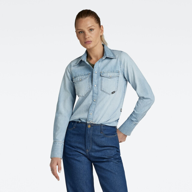 G-Star slim western shirt l\s wmn d24343-d539 g342 06615.240.0045 large
