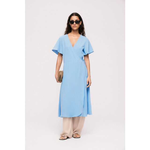 Vila vilovie s/s wrap midi dress noos 14059666 blissful 06311.211.0007 large
