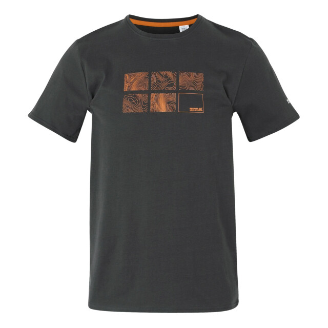 Regatta Heren breezed v abstract t-shirt UTRG11633_ash large