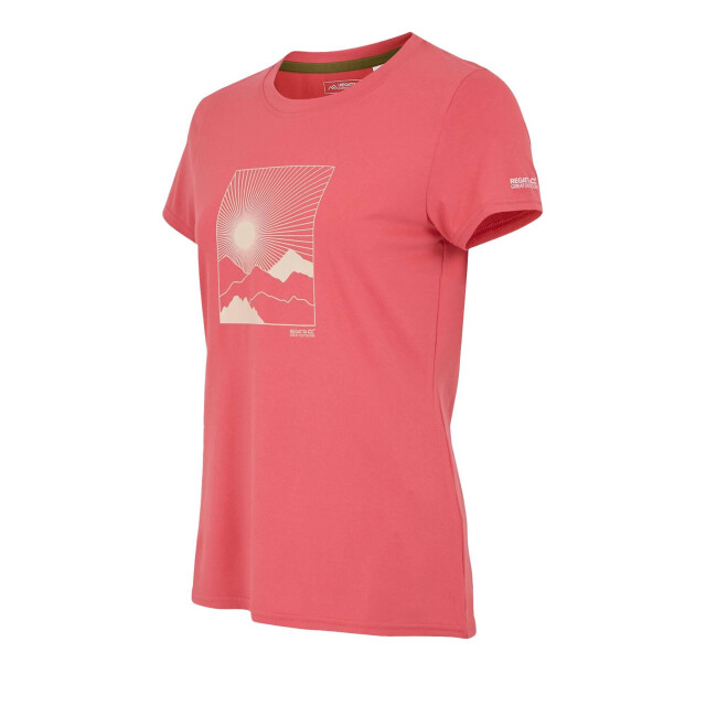 Regatta Dames fingal mountain stretch t-shirt UTRG11658_peachbloom large